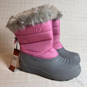 Northside Girl's Size 3 Kids Pink Snow Insulated Lined Waterproof Snow Boots NEW